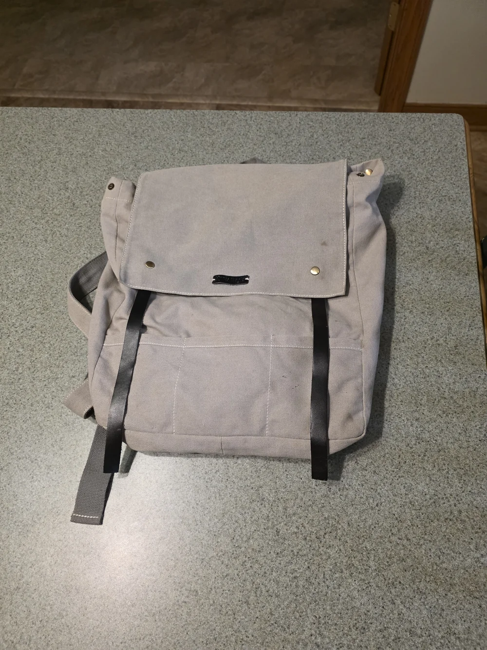 Canvas Flap Backpack